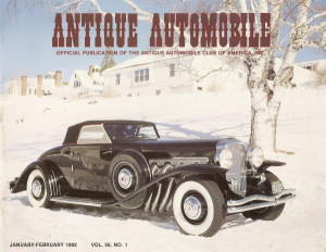 ANTIQUE AUTOMOBILE 1992 JAN - AACA MEETS, PAINTS, HERSHEY